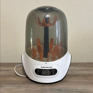 Baby Brezza White and Orange Bottle Sterilizer
